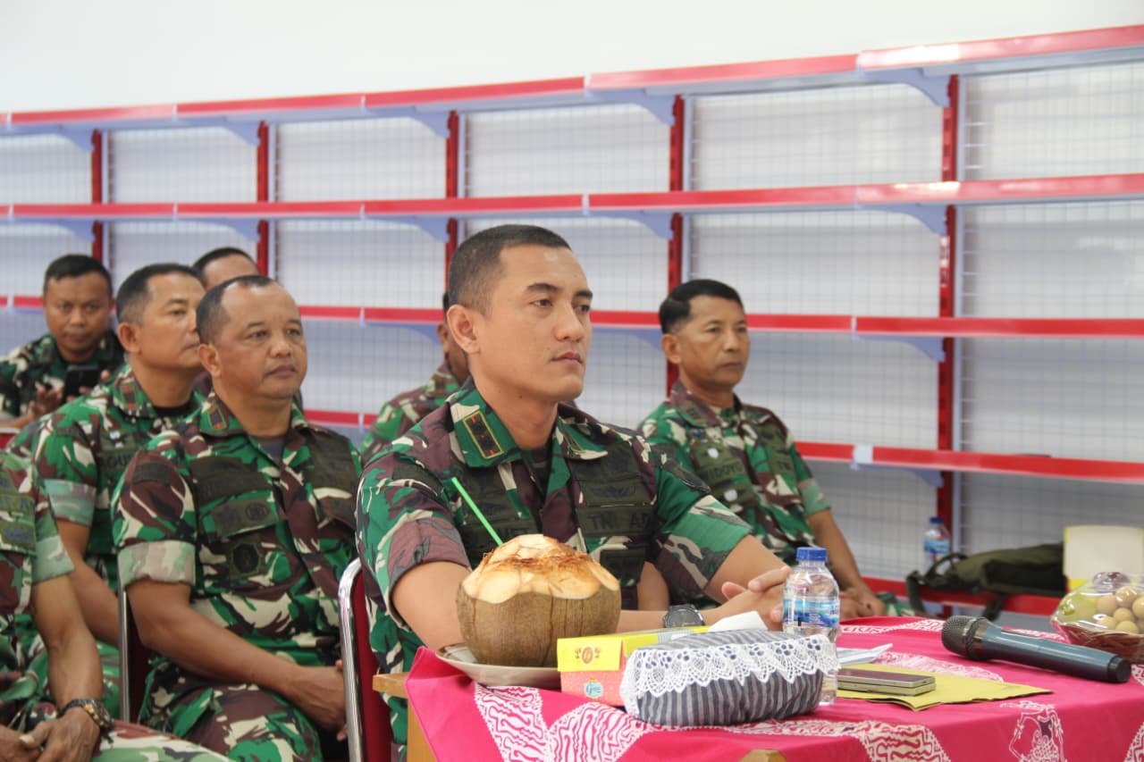 Dandim 0723/Klaten Tinjau KDKMP Desa Ketandan Dan Ikuti Vicon Bersama Wapang TNI