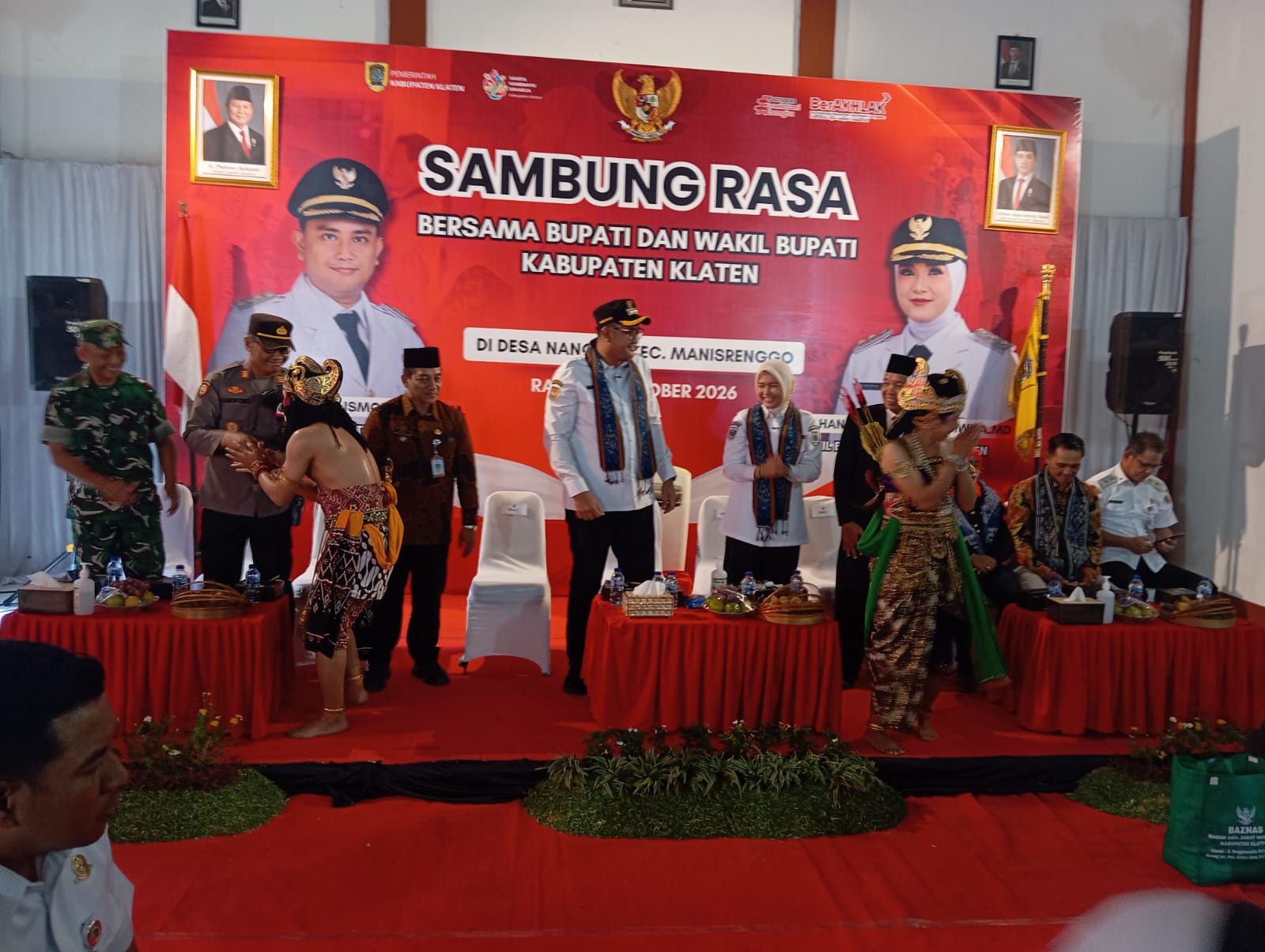Danramil 12/Manisrenggo Hadiri Sambung Rasa Bupati Klaten, Harapkan Aspirasi Masyarakat Tersampaikan