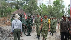 Tim Wasev Mabesad Tinjau Pelaksanaan TMMD Reguler ke-130 Kodim Klaten di Desa Trucuk